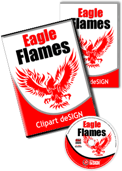 Eagle Flames Clipart