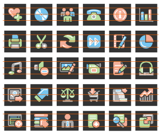 A collection of 220 smooth and pastel colored icons in 4 categories.